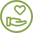 hand and heart icon